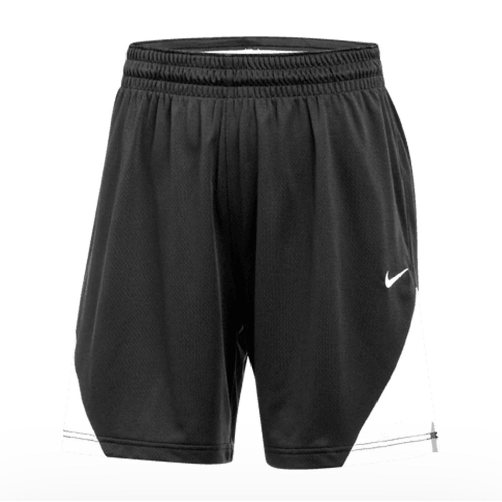 NIKE WOMEN'S STOCK DRI-FIT ISOFLY PRACTICE SHORT (LOOSE FIT) Black/White NWT